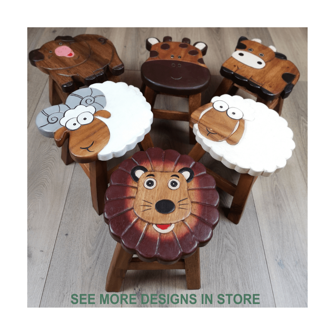 Wooden Kids Stool 