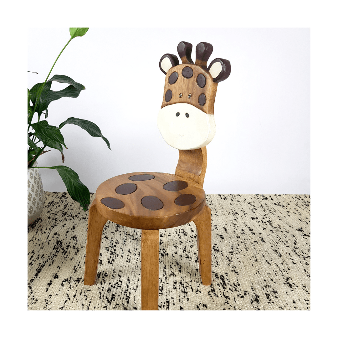 Giraffe Wooden Chair