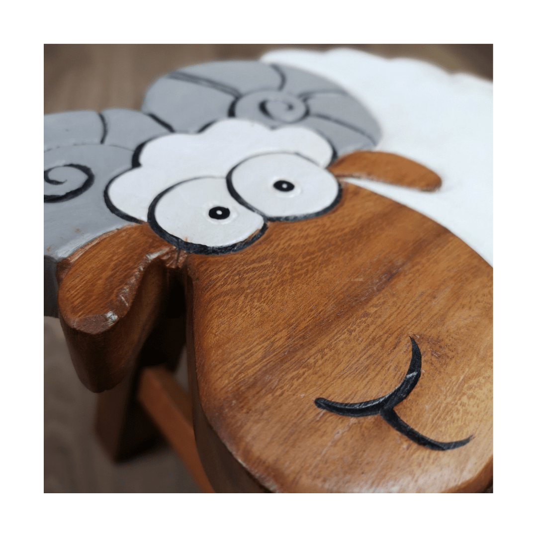 Wooden Kids Stool - Ram