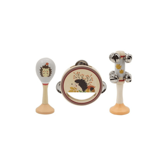 Hedgehog Wooden Musical Set - 3pcs