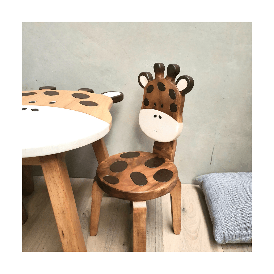 Giraffe Wooden Chair